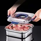 Stainless Steel Fresh-keeping Box with Lid Lunch Box Food Container Salad