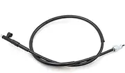 Vuzmode Motorcycle Front Rear Disc Drum Brake Clutch Throttle Oil Horse Cable Rope Wire Line, for WH100T GCC100 SCR100 SPACY100 Motorbike Clutch Wire Replacement(Black Disc Odometer Wire)