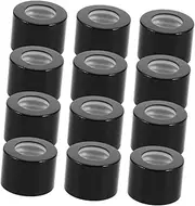 20pcs Black Empty Fragrance Bottle Caps Empty Glass Diffuser Caps Aluminum Oxide Replacement Reed Diffuser Lids Reed Diffuser Bottle Stoppers