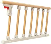 7-Section Bed Rail for Home, Strong Aluminum Alloy Bed Safety Handle, Folding Bedside Guard Rail for Seniors/Handicap/Patient (Color : Yellow)