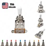 Chrome 3-Way Electric Guitar Toggle Switch Selector For Les Paul SG 11 Color
