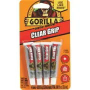 Gorilla CONTACT ADHESIVE CLEAR GRIP 4-TUBES WATERPROOF FLEXIBLE PAINTABLE Glue