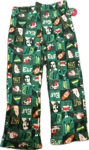 ELF THE BUDDIE FLEECE CHRISTMAS PAJAMA PANTS MEN'S SZ S
