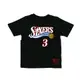 NBA M&N 兒童 N&N 短袖上衣 #3 Allen Iverson 76人 WN2B3BMR1-76RIA 黑色