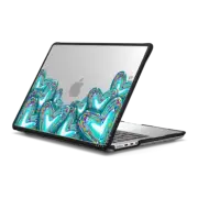 MacBook Pro 14-inch (M1 - M4) Impact Case Corazon de Fer Love in Teal