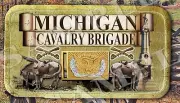 Michigan Cavalry Brigade Union American Civil War themed LARGE Iron on patch