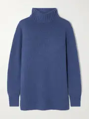 [Joseph] Joseph - Cashmere Turtleneck Sweater - Blue - medium medium Blue