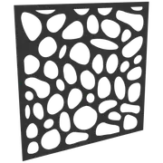 ProtectorAl 300 - 1200 x 300 - 1200mm Dark Charcoal / Gloss White Riverstone Unframed Composite Deco Panel