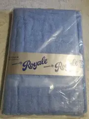 Janaco's Royale Blue Super Touch Bath Sheet 35" x 63" Vtg NoS