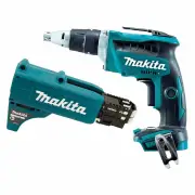 Makita DFS452ZJX2 - 18V Brushless High Speed Screwdriver (Tool Only) with Autofeed Collated Screw Gun Attachment