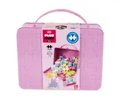 Plus Plus BIG Metal Suitcase Pastel Kids/Toddler Art/Craft Fun Activity Toy 5y+