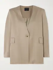 [MOTHER OF PEARL] MOTHER OF PEARL - + Net Sustain Tencel™ Lyocell-blend Twill Blazer - Beige - UK 12 UK 12 Neutrals
