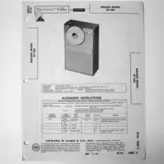 Melodic Model GT-586 Portable Transistor Radio - SAMS Photofact ™ 1961 - New NOS