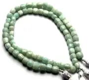 13 inch strand of natural Amazonite Cube Faceted 6mm� beads.