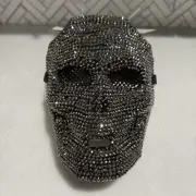 Halloween Mask Skull Rhinestone Face Mask Full Head Mask Skull Masquerade Mask