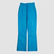 Thierry Mugler 2001 Couture Turquoise Bootleg Leather Pants New Rare