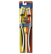 2 Vintage 2002 Aquafresh Flex Tip Medium Toothbrushes Black Teal Factory Sealed