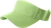 Plain Single Sports Visor- Lime Green