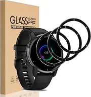 [3 Pack] for Garmin Venu 2 Plus Screen Protector, 3D Curved Full Coverage Black Edge Anti-Scratch Anti-Bubble HD Clear Flexible Protective Film for Venu 2 Plus 43MM