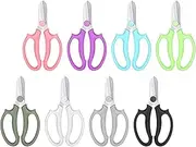 TOYANDONA 8Pcs Garden Flower Pruning Shears Comfortable Non Slip Handle Floral Scissors for Trimming Buds Leaves and Stems Orchards and Flower Arrangements