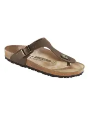 [Birkenstock] Gizeh Flor Slip On Sandals in Mocha