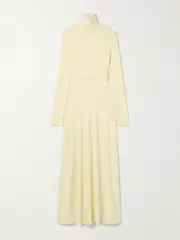 [Proenza Schouler White Label] Proenza Schouler White Label - Cutout Jersey Maxi Dress - Yellow - small small Yellow