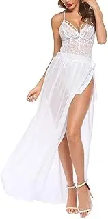 [Accessorize Kingdom] Women's Lace Embroidered Maxi Babydoll