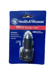 Smith & Wesson Vehicle Escape Tool W/ USB Chargers Glass Breaker Strap Cutter