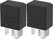 eMagTech 2PCS 12V/25A 5-Pin Micro Relay V23074-A1001-A403 Relay for Automotive Conversion Switch Heater Motors Fans Pumps and Headlights
