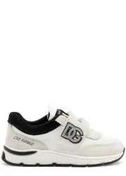 Dolce & Gabbana Kids Logo Panelled Mesh Sneakers (IT24-IT26) - White And Black - 24 (IT24/ UK7 Baby) 24 (IT24/ UK7 BABY)