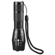 Sansai GL-H484 Aluminium Torch 800LM Ultra Bright, Adjustable Focus, Five Light Modes, inc SOS [GL-H484]