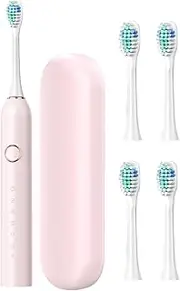 Electric Toothbrush,Adults Electric Toothbrush | Rechargeable 40000 VPM 6 Modes 2-Minute Smart Timer Fast Charge Lasts 180 Days Toothbrush For Adults
