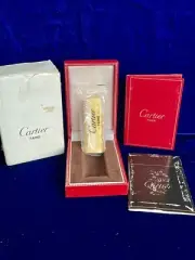 Cartier Lighter Vintage Gold Oval New Old Stock Sealed Condition Box