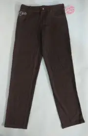 New Girls Pants Brown With Sequin Trim Leggings Available in Sizes 4 to 7