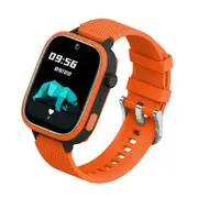 4G Kids Smart Watch GPS WIFI Trace Location Sim Card Phone Watch with Camera,Voice Video SOS Calls Ideal for Kids Students Color Orange