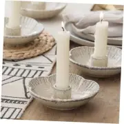 Ceramic Candlestick Holder， Candle Holder for Taper Candles,Incense, Camel