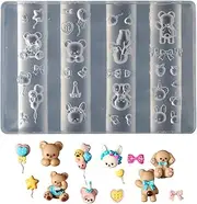 Nails Decoration Mold - Fingernails 3D Decoration Maker Mold,Charm Making Carving Template Manicure Accessories for Women Wedding Traveling Home