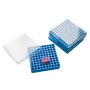 1 inch, 100-Well PC Cryogenic Boxes-Blue, Cryogenic Freezer Boxes for Lab Use