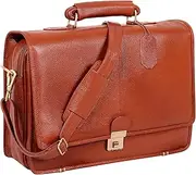 LV Top Grain Leather Laptop Shoulder Messenger 16 Inch Bag For Men Office Use | Laptop Compartment | Size L16 x H 12 x W 6.5 | 26 Liters Capacity | Weight-1500 Gram |