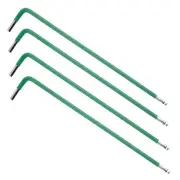 4PCS 2.5mm Ball End Hex Key Wrench, L-Shape Long Arm Allen Wrench, S2 Steel S...