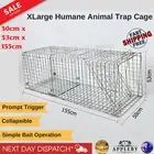 Extra Large Humane Animal Trap Cage Possum Fox Koala Dog Live Catch XL 150x50x53