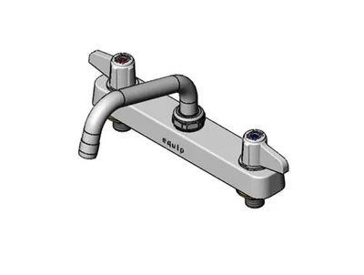 T&S Brass 5F-8CLX06 8" Deck Mount Workboard Mixing Faucet w/ 6" Swing Spout