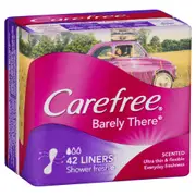 Carefree Liners Barely There Shower Fresh 42 Pack