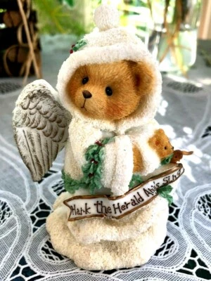 CHERISHED TEDDIES - STORMI - HARK THE HERALD ANGELS SING - ANGEL W/ MUFF