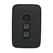 Clipsal Iconic ASH GREY Essence Skin 3 Gang Switch Rocker - E3043C-AG