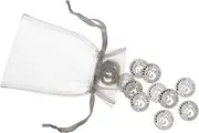 Namaste Yoga Set of 25 Handcrafted from Pewter in The USA by Whitney Howard Designs