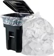 240L Thinkpac Clear LDPE Heavy Duty Bin Liners Rubbish Bags 32micron (100/Carton