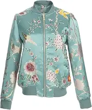 [Cupgriade] Fashion Autumn Jacket Women's Long Sleeve Crystal Beading Jacquard Vintage Ladies Coats Tops
