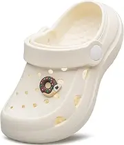 [vibdiv] Boys Girls Clogs Kids Garden Shoes Unisex Child Cartoon Slides Sandals Beach Slipper Indoor Outdoor(Toddler/Little Kids/Big Kids)