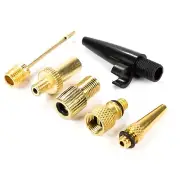6pcs Bike Ball Inflator Nozzle Adapter Air Pump Valve Needle Presta Schrader Kit